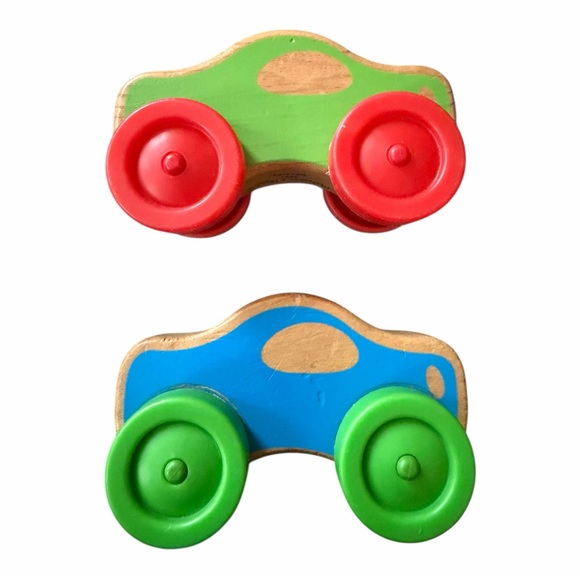 Lot of 14 Wooden Toy Cars Trains Montessori Pretend Play Melissa & Doug - Picture 9 of 16